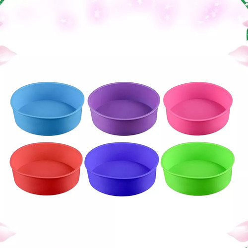 Molde De Silicona Para Hornear Pasteles Redondo De 6 Pulgada