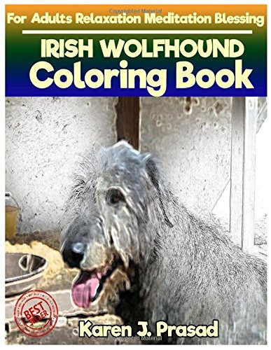 Irish Wolfhound Coloring Book For Adults Relaxation Meditati