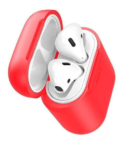 Capa Carregadora Sem Fios Baseus Para AirPods Vermelho