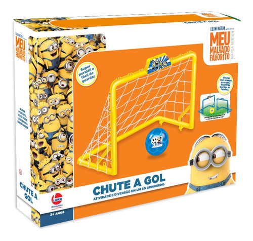 Brinquedo Jogo De Futebol Chute A Gol Minions Da Lider 2855