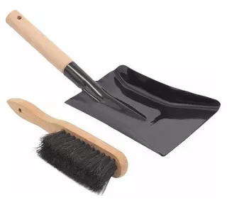 Aboniris Coal Shovel And Hearth Brush Set Made Of Natura