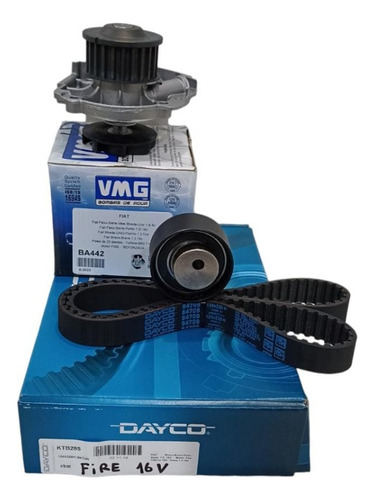 Kit Distribución Dayco + Bomba Agua Vmg Fiat Siena 1.3 16v 