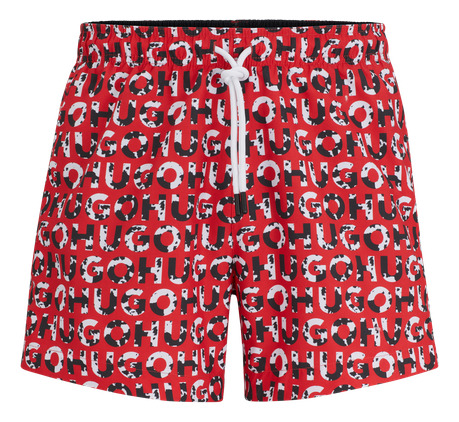 Traje De Baño Hugo Para Hombre Tipo Shorts Con Logo