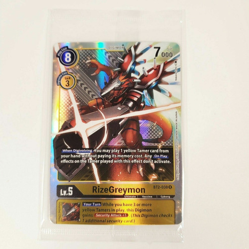 Digimon Tcg - Rizegreymon (premium Pack Set 01)x2  - Bt2-038