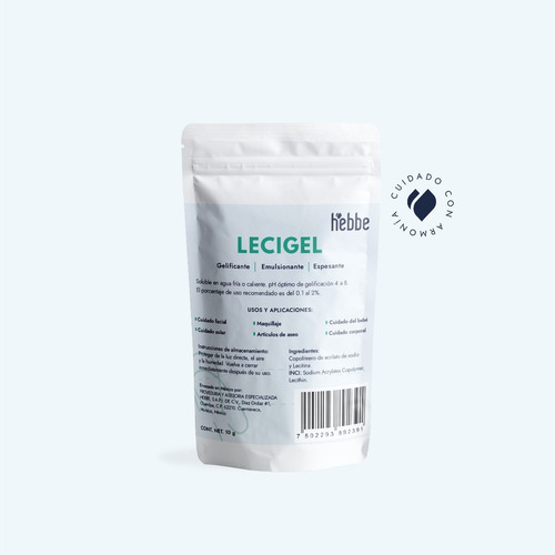 Imagen 10 de 10 de Lecigel Gelificante Espesante 10g (serum, Cremas En Gel)