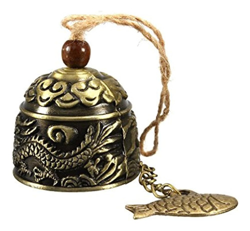 Clásico Dragon Fengshui Bell Buena Suerte Bendice Home Garde