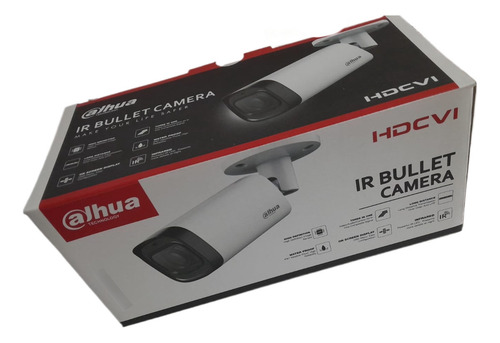 Camara Bullet 2mp Lente Motorizado 2.7-12mm Ir 80m Ip67 Color Blanco