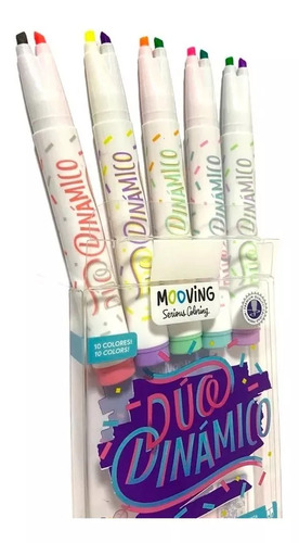 Resaltador X5 Doble Punta Duo Dinamic Mooving