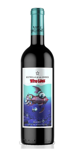 Vino Estrella De Los Andes Wine Glass Malbec