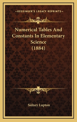 Libro Numerical Tables And Constants In Elementary Scienc...