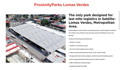 Cdmx Cto. Nte 51,666 Ft2 Proximity Parks Lomas Verdes Propadir Lr 180924
