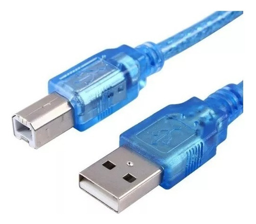 Cable Para Impresora Usb 10 Metros Calidad Blindado Azul