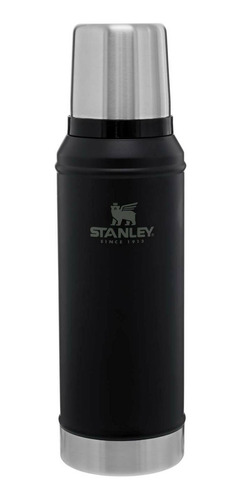 Imagen 1 de 3 de Termo Stanley Classic Legendary Bottle 1.0 QT de acero inoxidable matte black