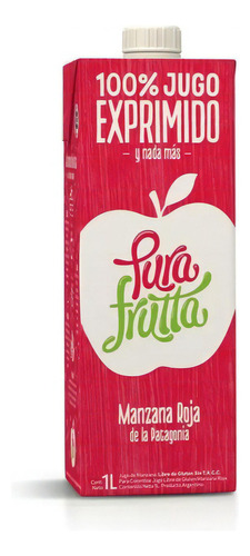 Jugo Manzana Roja Pura Frutta 1 Litro