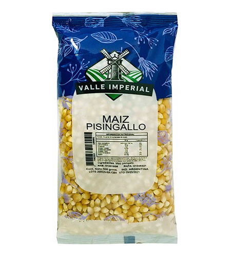 Maiz Pisingallo 500 Gr. Marca Valle Imperial