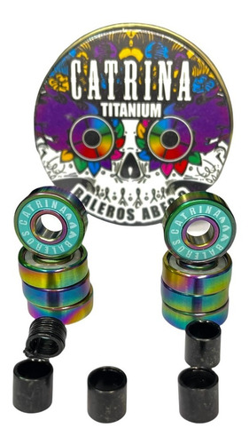 Baleros Catrina Titanium Abec9 Skate Patines Patinetas 