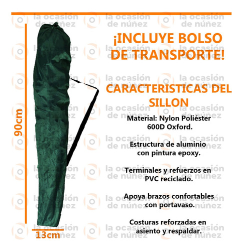Sillon Director Waterdog Plegable Alto Camping Playa Sillon2