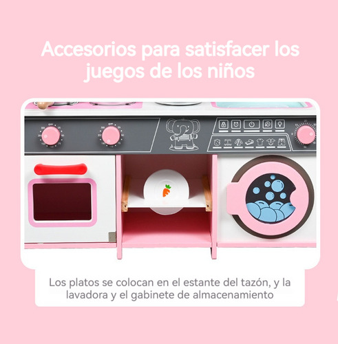 Cocinitas Juguete Para Ninas Con Horno De Madera Simulados