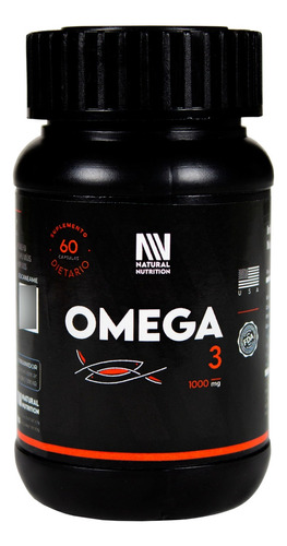 Natural Nutrition Omega 3 Suplemento Aceite Pescado 60c
