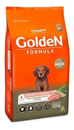 Ração  Golden Formula Cães Filhotes Mini Bits Frango 10kg