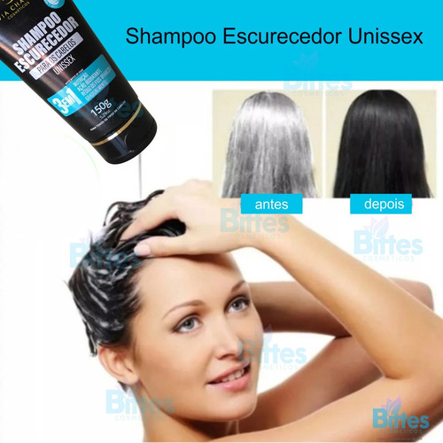 Shampoo Escurecedor Via Charm Fios Escuros E Nutridos Fios