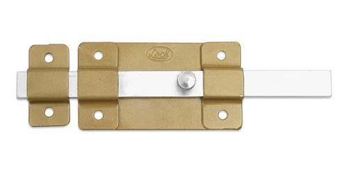 Pasador Sobreponer 5cm Dorado Lámina Acero Reforzada Lock