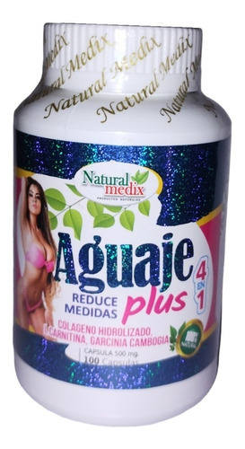 Aguaje Plus 4 En 1 Colágeno Natural X100caps Salud Y Belleza