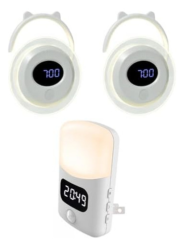 Reloj De Baño, Luz Nocturna Con Sensor De Movimiento Led