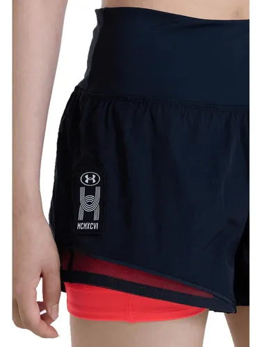 Short Mujer Under Armour Run Anywhere Short Negro