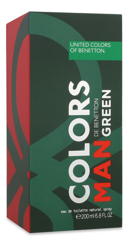 Benetton Colors Man Green 200ml Edt Spray