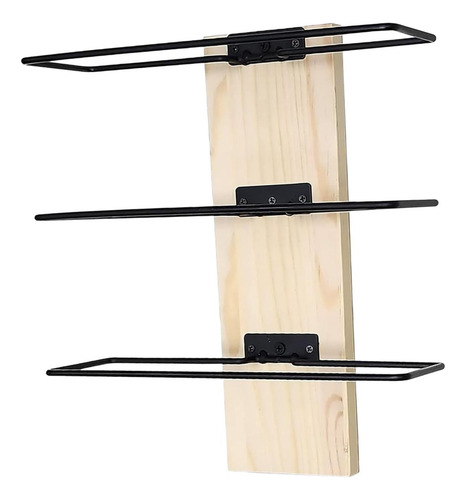 Estante Para Vino De Montaje En Pared Con Color Madera