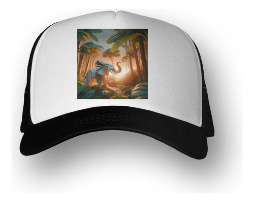 Gorra  Elefante Origami Selva Fuerza Fortuna