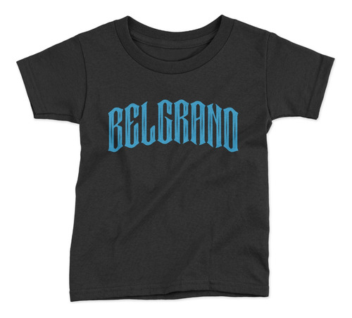 Remera Futbol Belgrano Cba Pirata Belgrano Negra Talle Niño