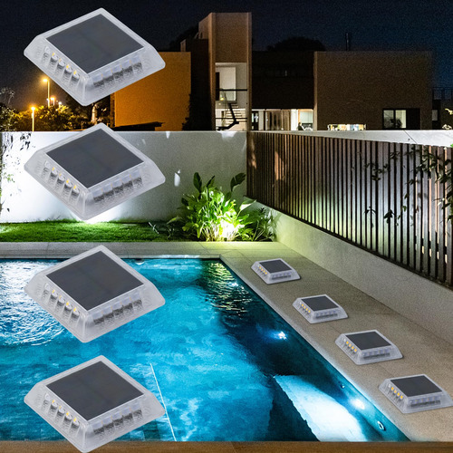 Luces Solares Para Terraza Al Aire Libre, Ip68 Impermeables,