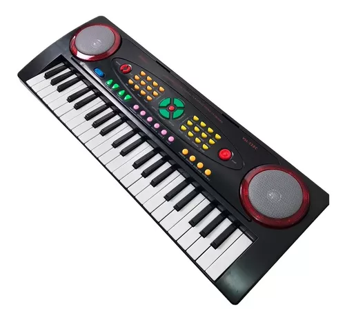 Piano Teclado Infantil Com Microfone Bivolt 54 Tecla Tocamp3