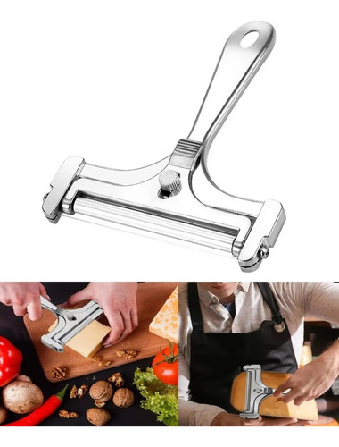 Cortador De Queso Rebanador Pelador Manual Aluminio Fuerte Silmar