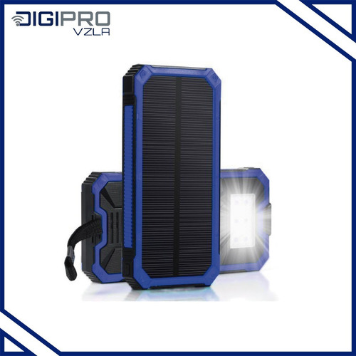 Power Bank Smart Carga Con Energía Solar Con Linterna