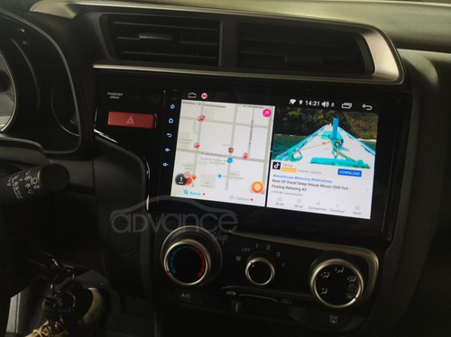 Central Multimidia 9' Honda Fit Android + Carplay