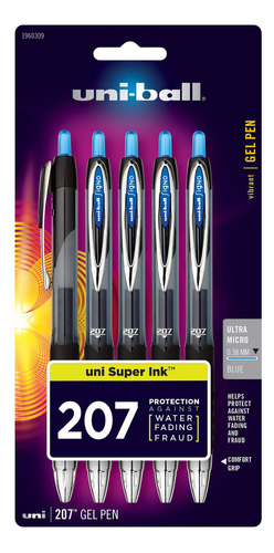 Uni-ball 207 Boligrafo Gel Retractil Punta Ultra Micro In) 5