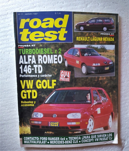 Revista Road Test N°77 De 1997. Impecable Para Coleccionista