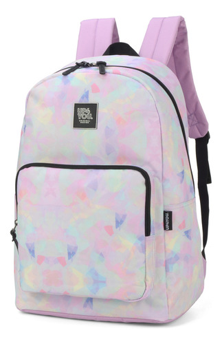 Mochila De Costas Up4you Tie Dye Cores - Luxcel Cor Tie Dye Lilás Desenho Do Tecido Tie Dye Lilás