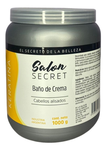 Salon Secret Baño De Crema Keratina X 1kg