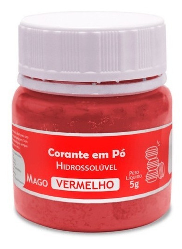 Corante Em Pó Hidrossolúvel 5g - Mago - Varias Cores