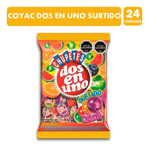 Coyacks Sabores Surtidos Dos En Uno (bolsa Con 24 Un)