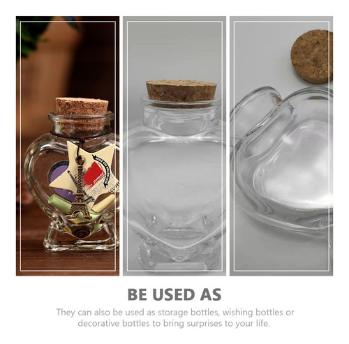Botellas De Deseos, Botellas De Vidrio Con Forma De Gota, 10