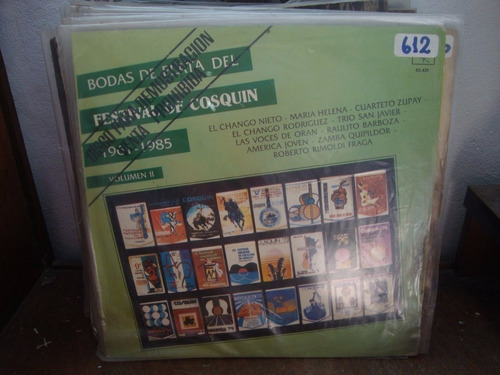 Vinilo Festival De Cosquin Bodas De Plata Zupay San Javie F2