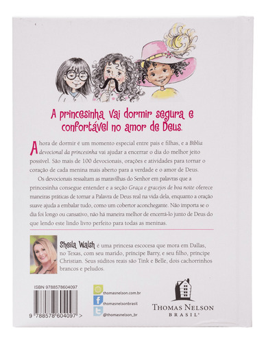 Livro Bíblia Devocional Da Princesinha Histórias E Orações Para A Hora De Dormir De Walsh Sheila Editora Thomas Nelson Brasil Em Português 2017