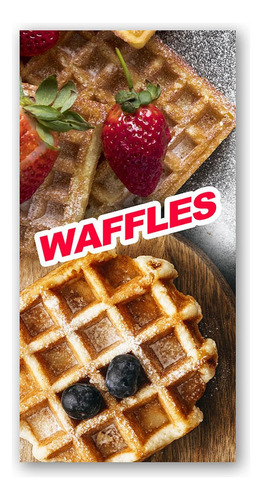 Pendón Publicitario Waffles