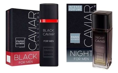 Kit Paris Elysees Black & Night Caviar Edt - 100 Ml