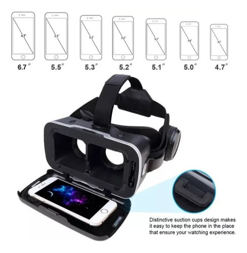 Lentes Vr De Realidad Virtual 3d + Control Gamer + Bluetooth